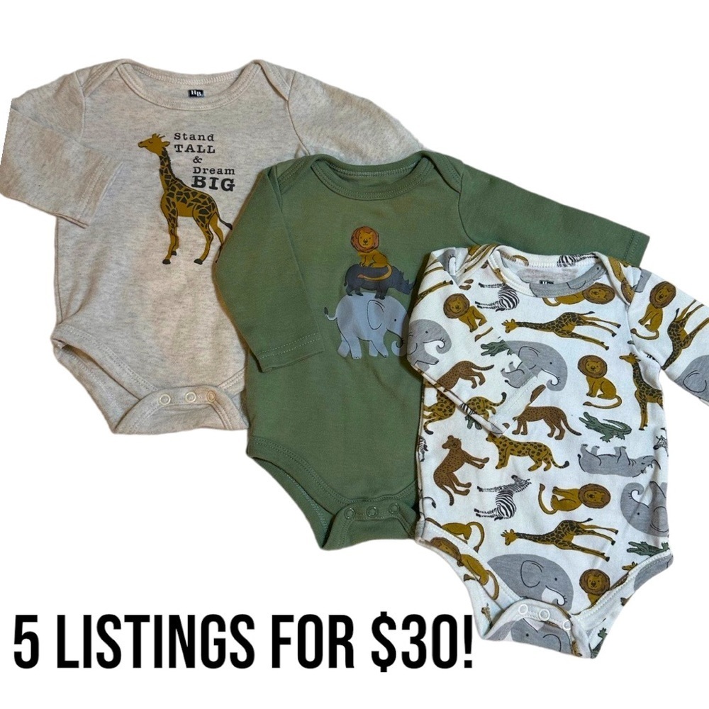 0-3 Months Baby Boy bodysuit bundle